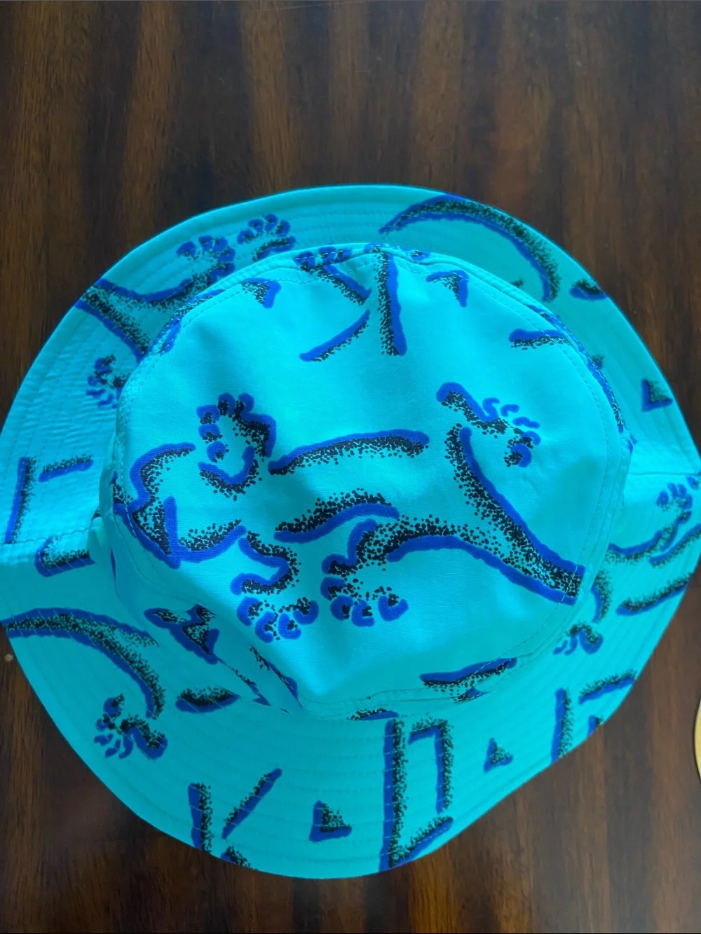 Brand New Fort George Brewing Gecko Hawaii Neon Teal 80s Bucket Hat Boonie Hat