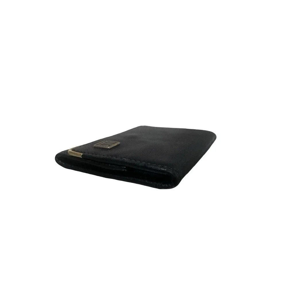 Dunhill black leather