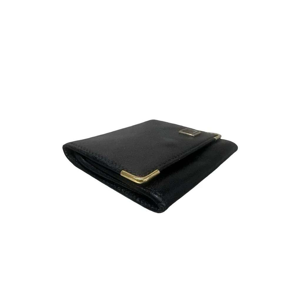 Dunhill black leather