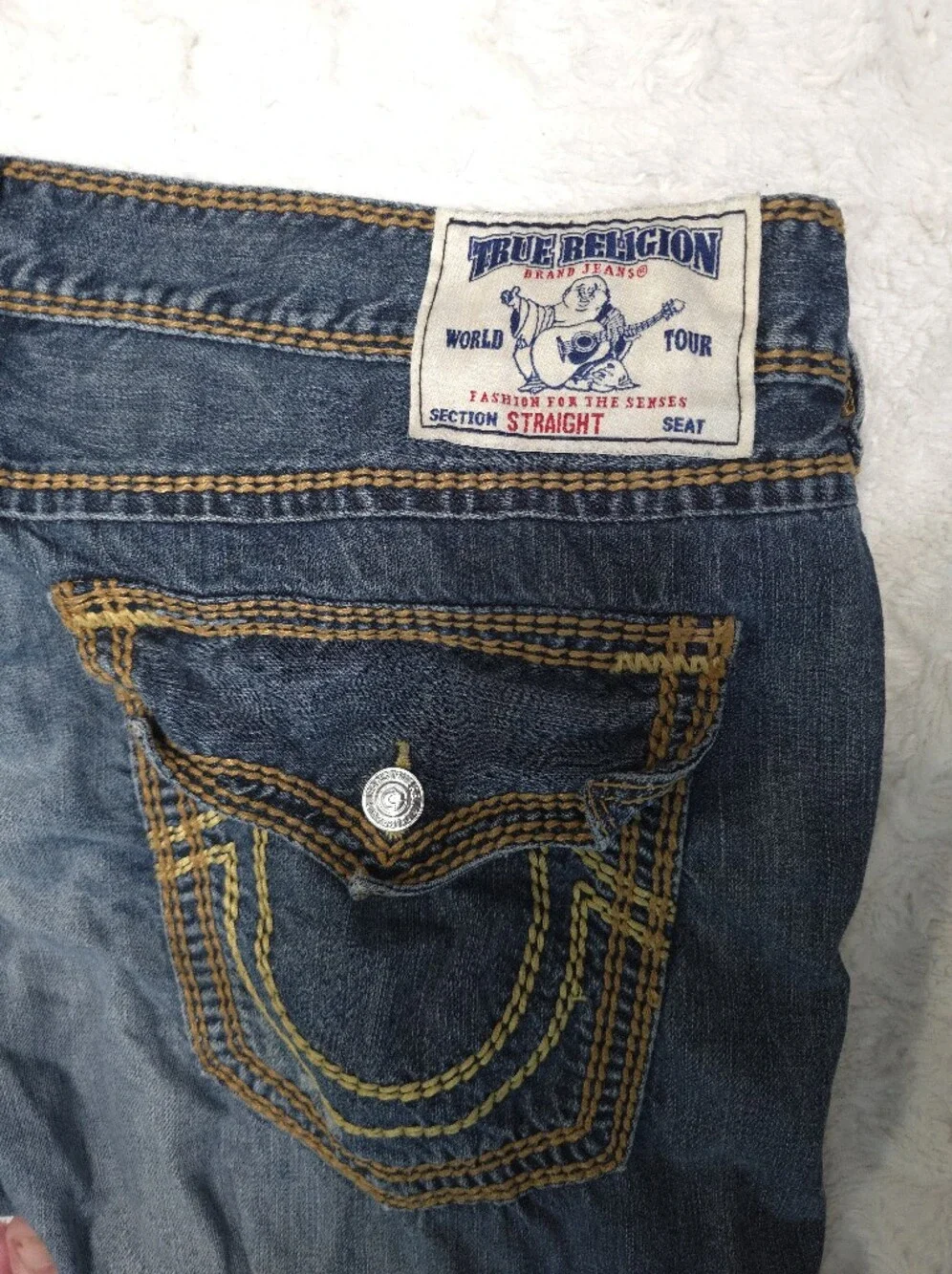 True Religion stains size gold