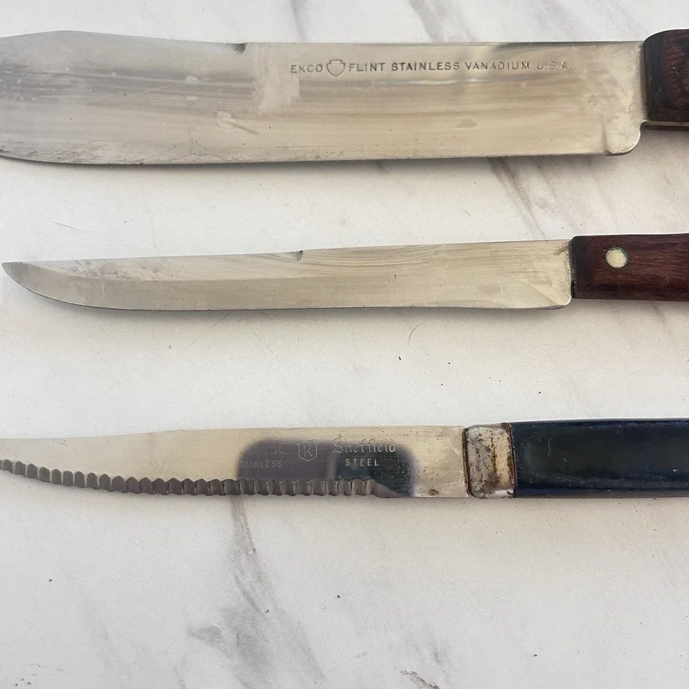 Regent Sheffield & Ekco Flint Vanadium USA vintage lot