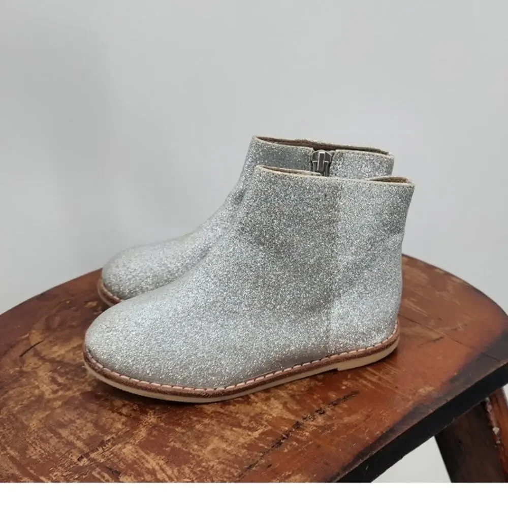 Janie and Jack Glitter Ankle Booties Size US 7 Girls‎