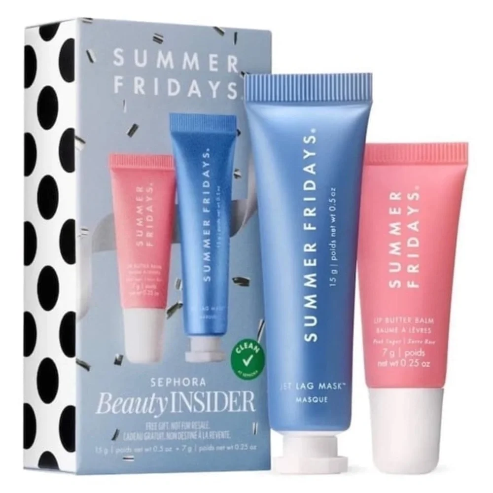 Summer Fridays Summer Fridays Jet lag mask 15g & Lip‎ Butter balm 7g, New in box