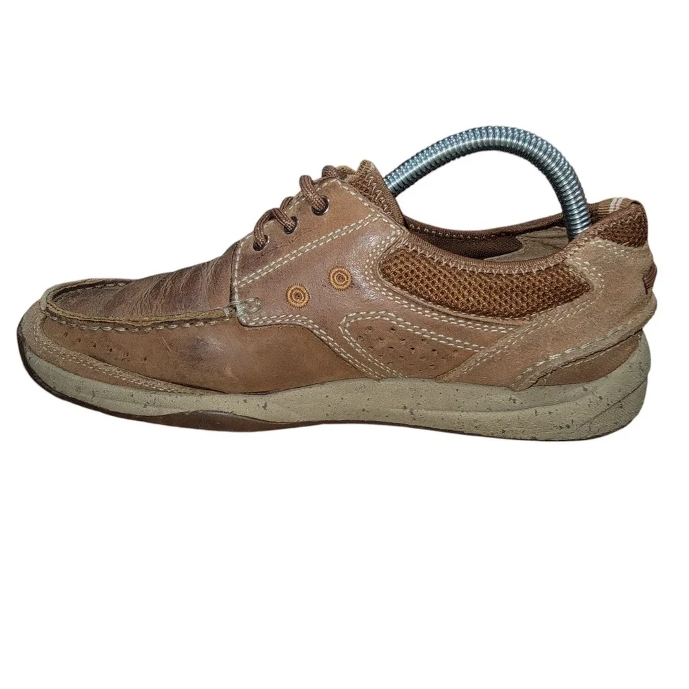 Clarks 1825 Armada Men's Brown‎ Leather Casual Boat Shoes Size 8 M