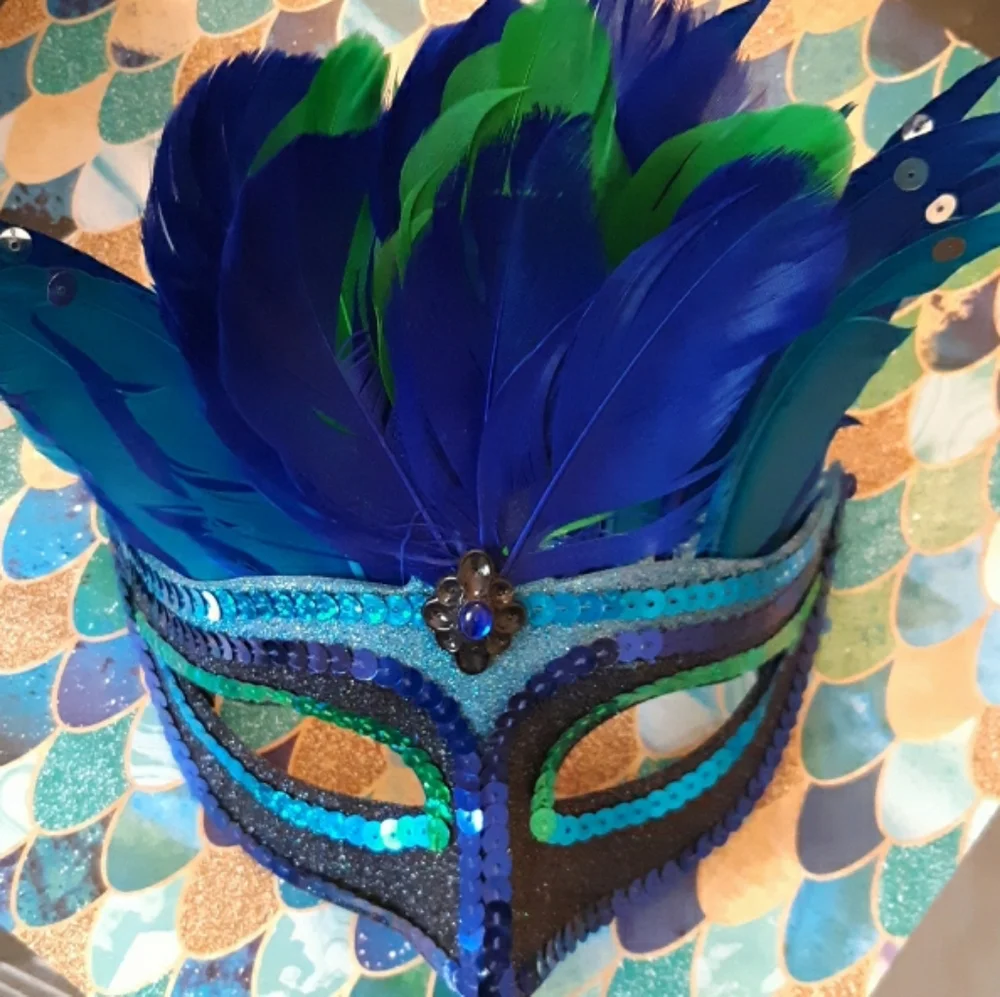 Peacock Masquerade Mask