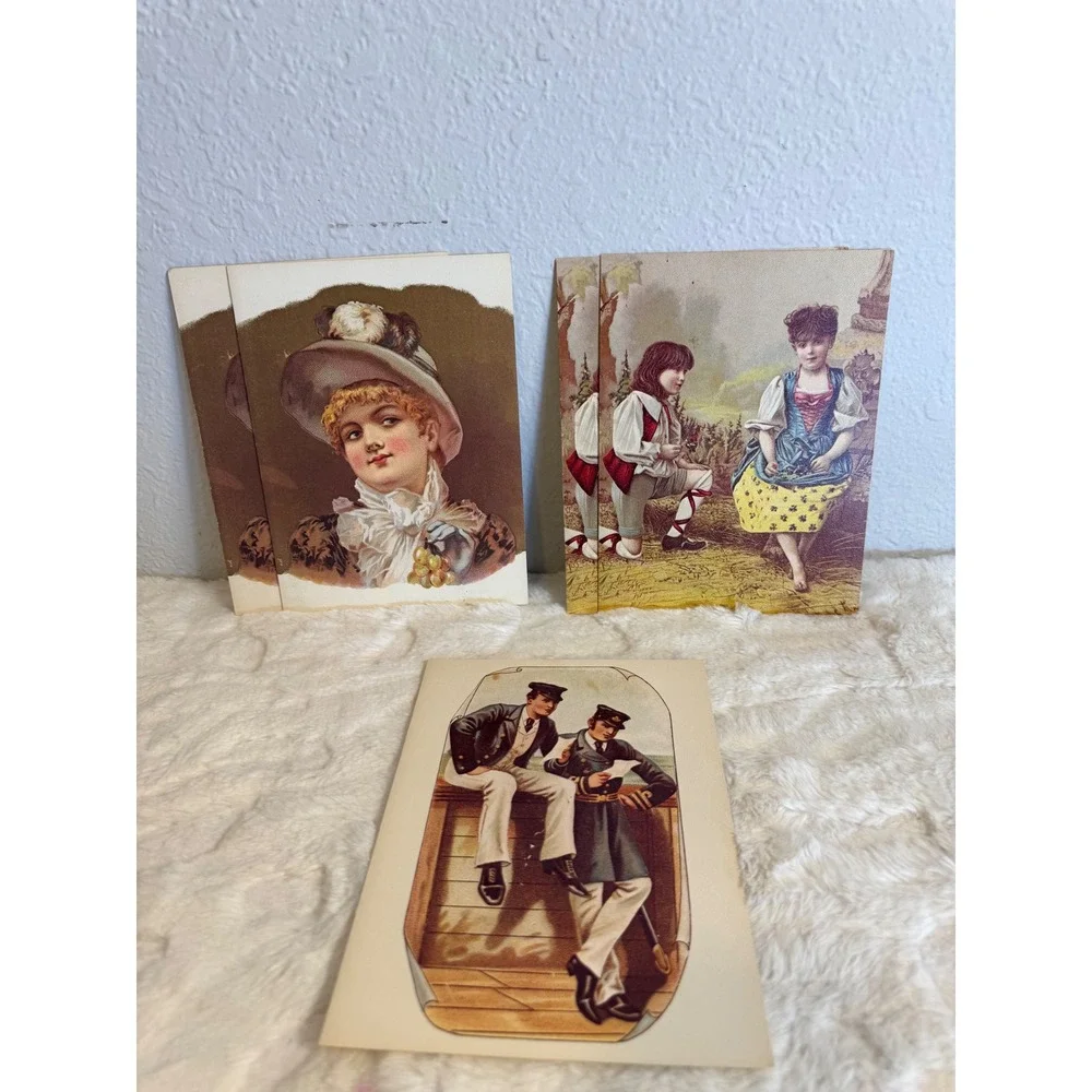 Vintage Wynn-Ferber One Step Beyond Victorian Style Greeting Cards Set of 5