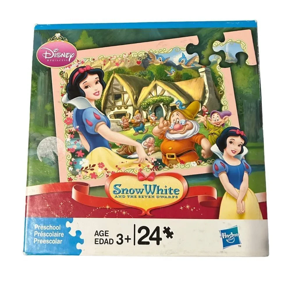 Y2K Disney Snow White and the Seven Dwarves Hasbro Preschool Jigsaw Puzzle