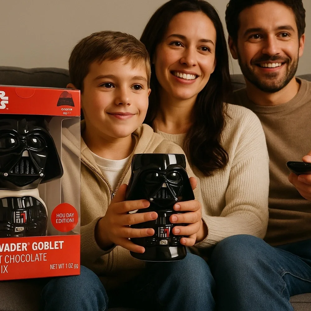Star Wars Darth Vader Holiday Goblet‎ with Hot Chocolate Mix – Collectible Mug