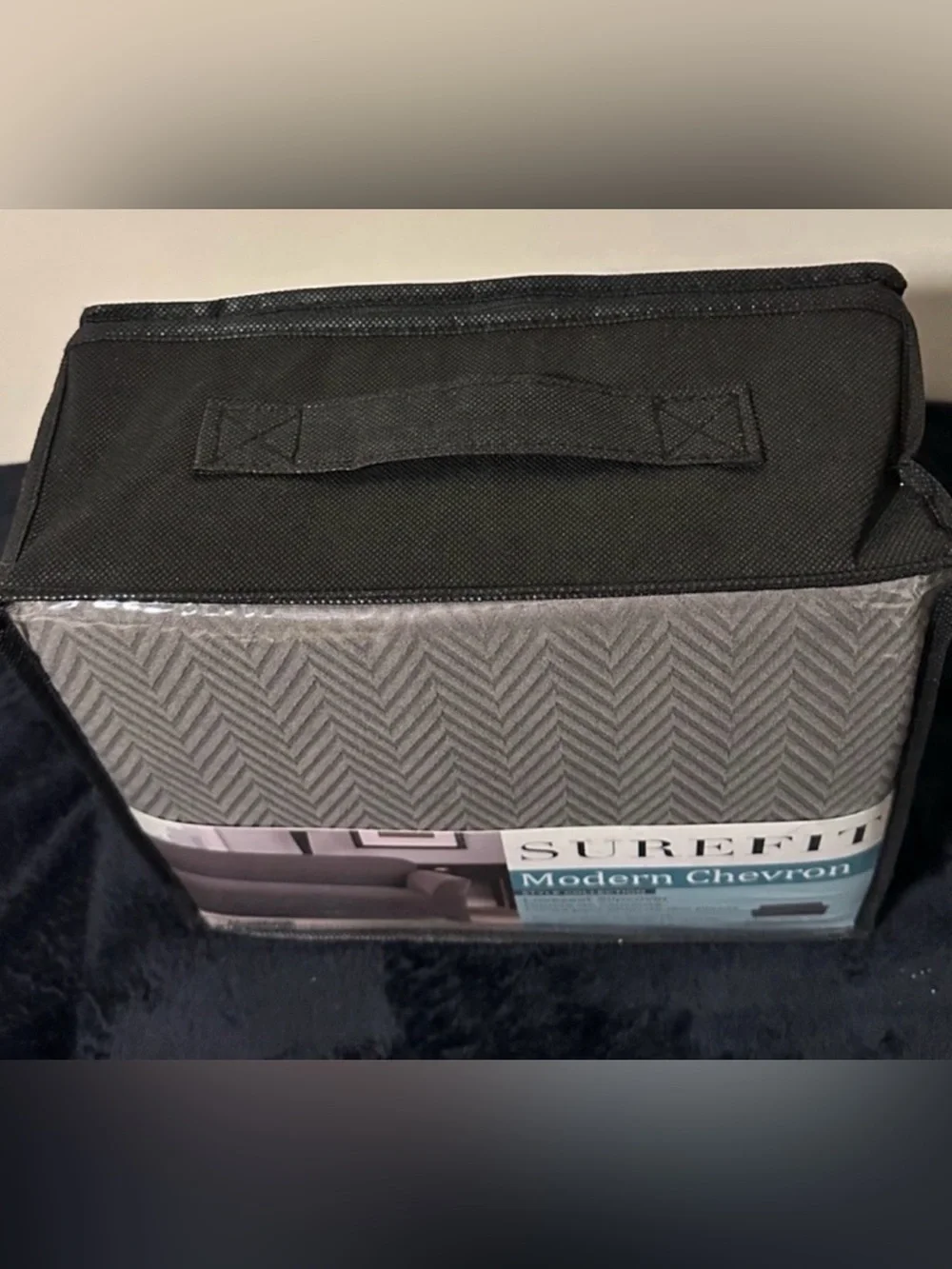 Sure Fit Modern Chevron Loveseat 1 Piece Gray Slipcover~NEW!