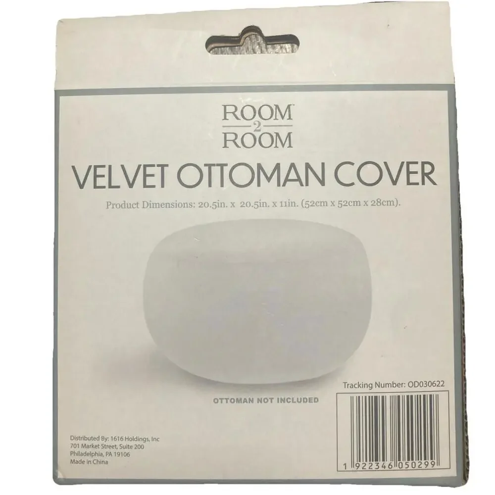 Velvet‎ Ottoman Cover