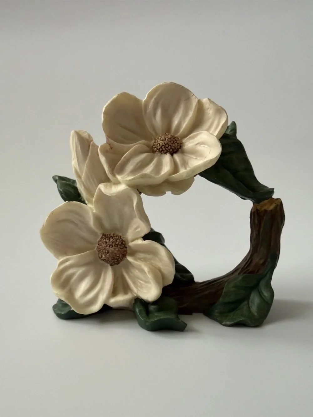 Set of 8 Magnolia Napkin Rings | Farmhouse Table Decor