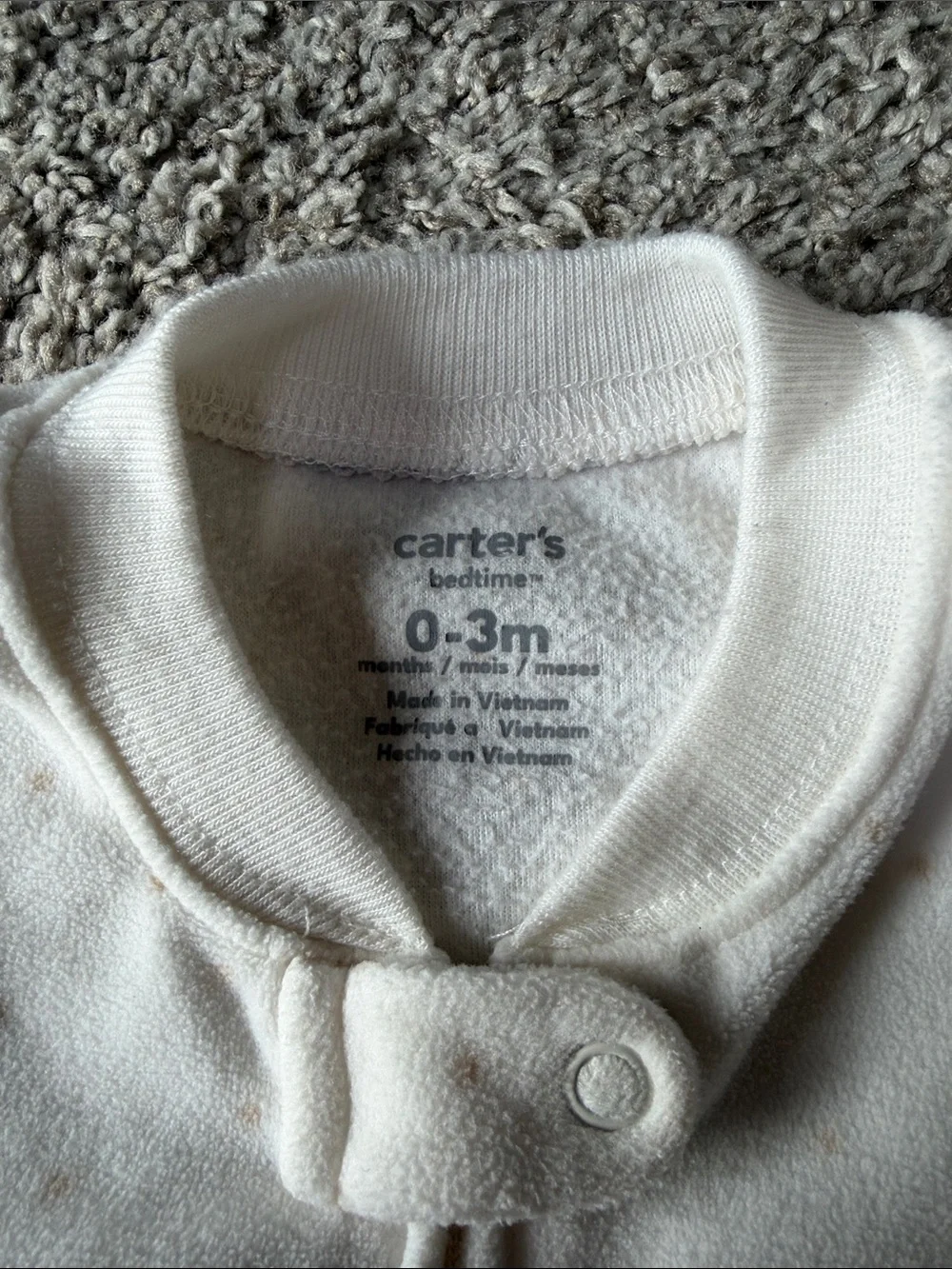 Carters cozy cream
