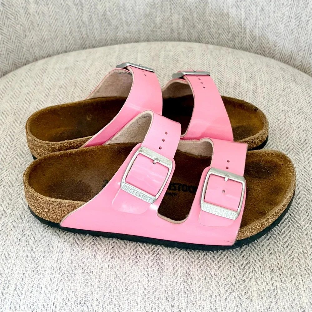 Birkenstock glossy pink