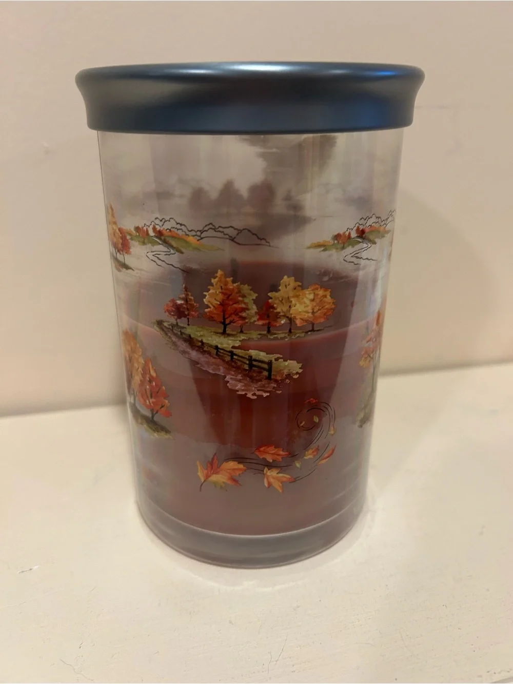 Yankee Candle partially burned