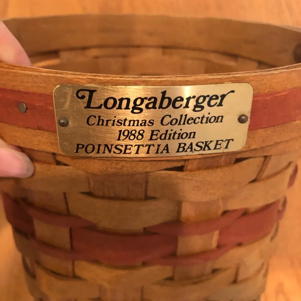Longaberger 1988 poinsettia