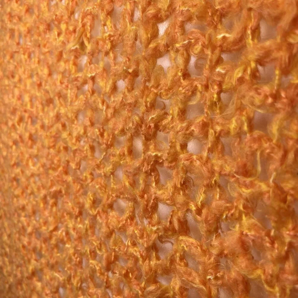 Handmade orange blanket