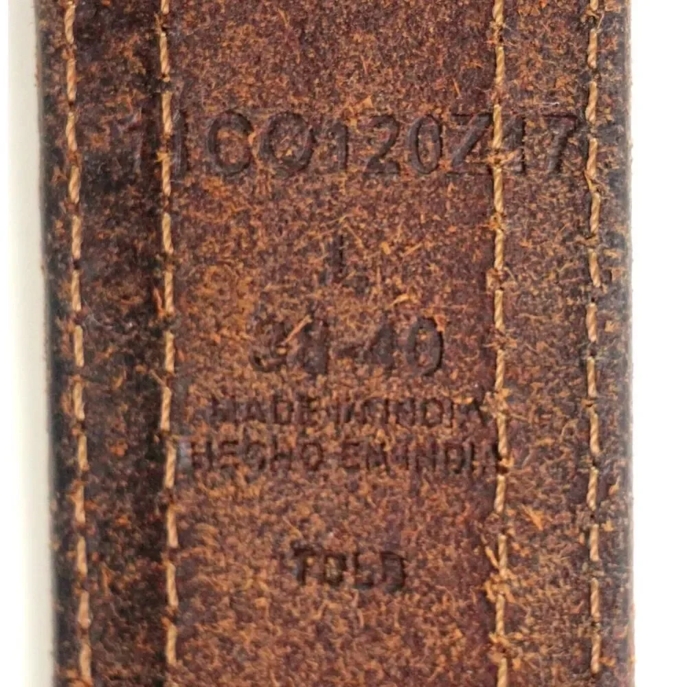 Columbia BROWN REAL LEATHER 1 3/8