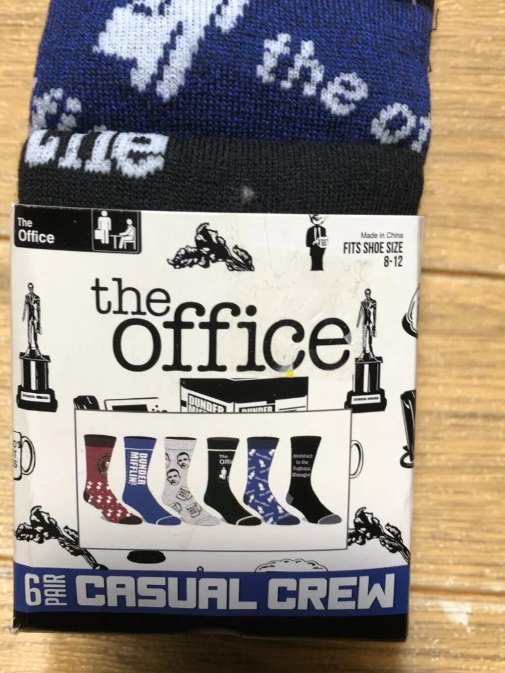 Bioworld set of men six The Office (US version)  socks