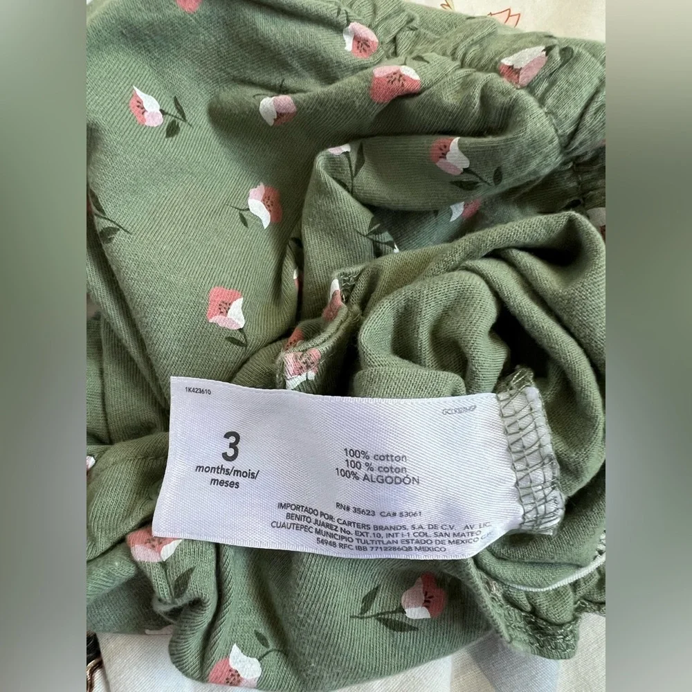 Carter's Floral Baby Romper Size 3M