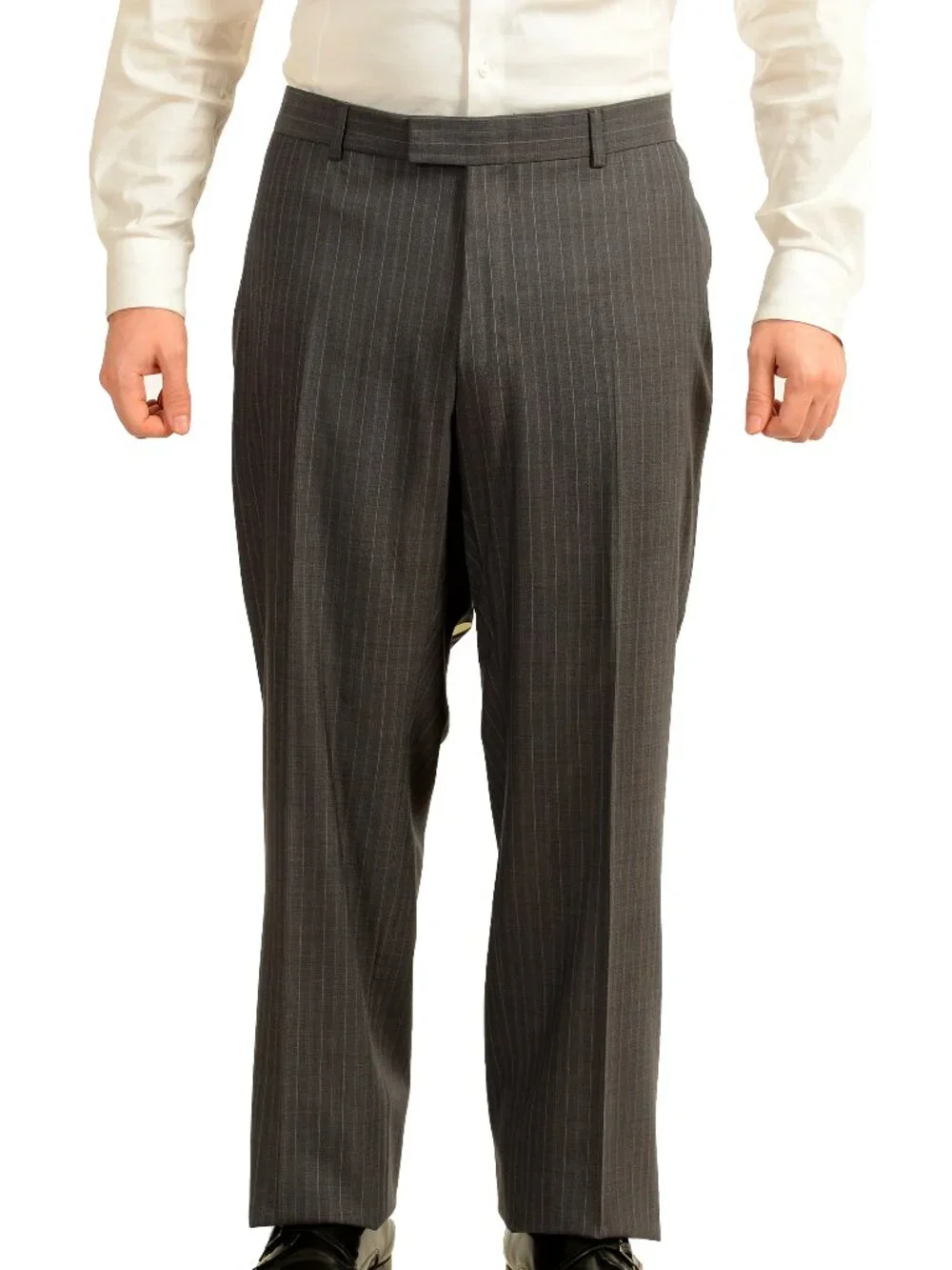 Gucci Men's Gray Striped 100% Wool Dress Pants US 42R IT 58R