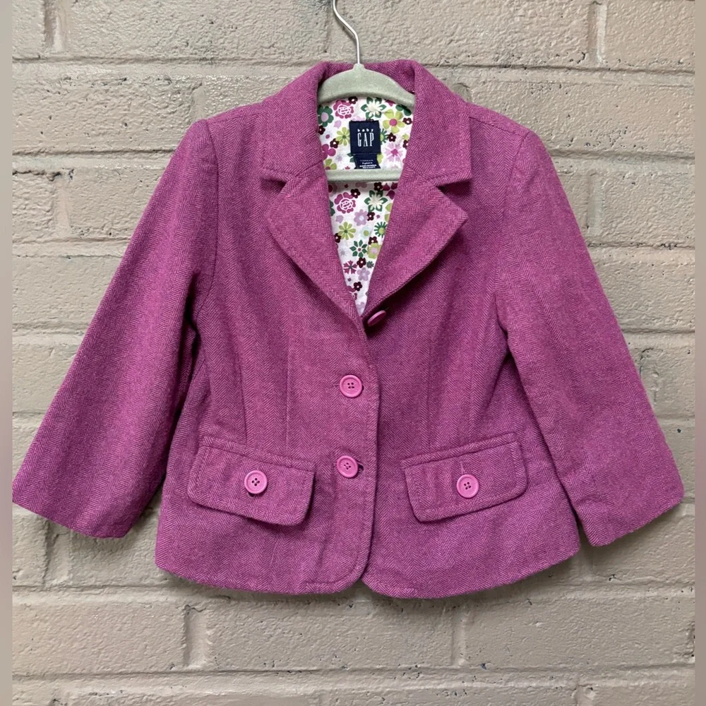 GAP purple herringbone