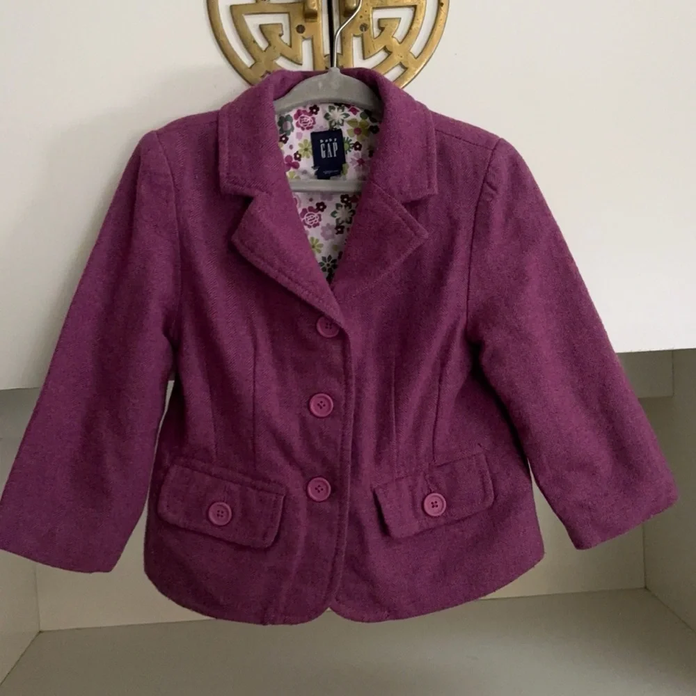 GAP purple herringbone