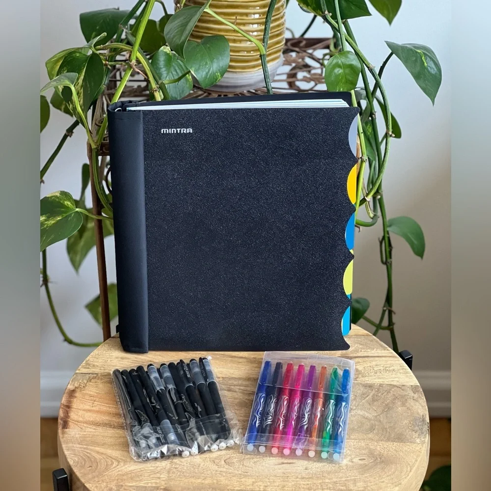 Mintra 5 Subject Premium Notebook with Two Pen Packs Bundle