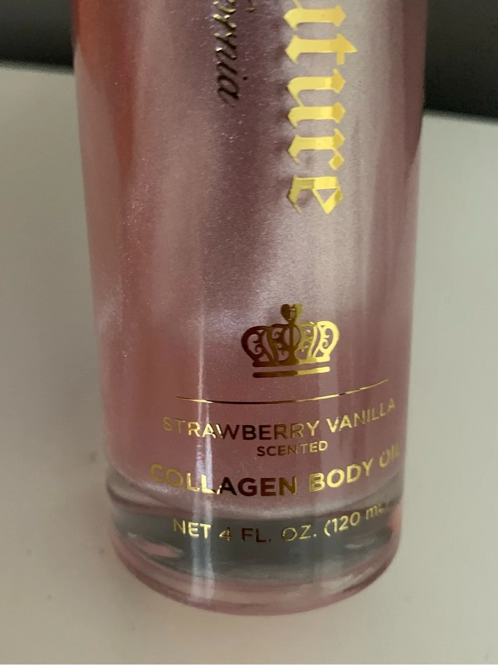 Juicy Couture Y2K Collagen Body Oil Strawberry Vanilla 4 Fl OZ