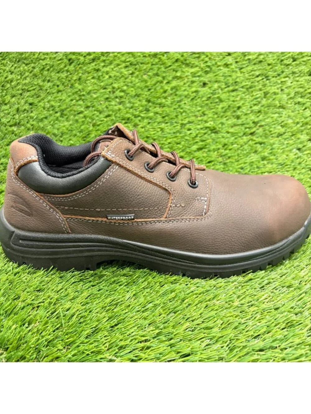 Avenger Foreman Mens Size 13E Brown Black Composite Safety Toe Work Oxford Shoes