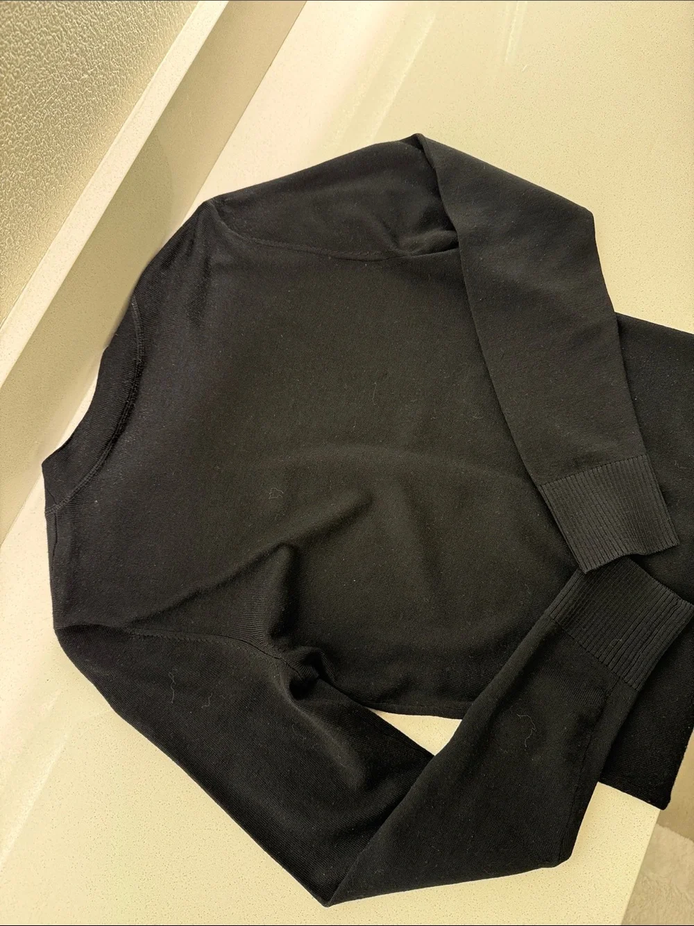Tory Burch Black Cardigan with Gold Logo Buttons Size Small