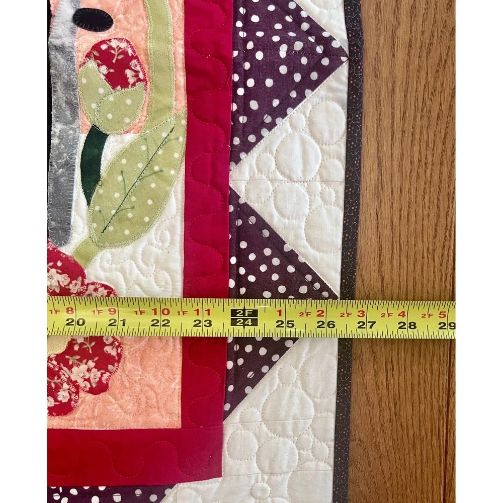 Handmade Sewing Machine Applique Quilt Wall Hanging 27
