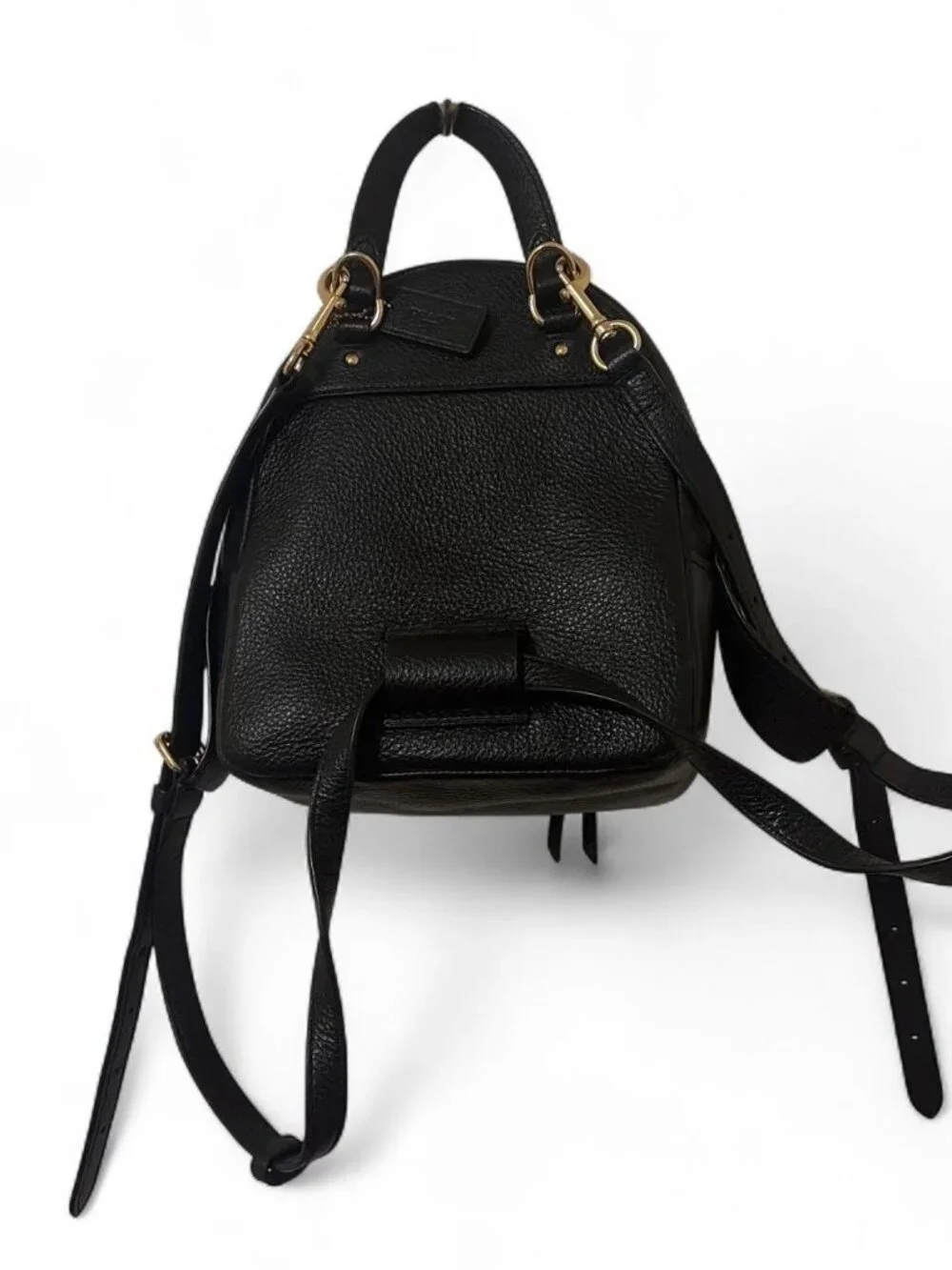 Coach black mini backpack