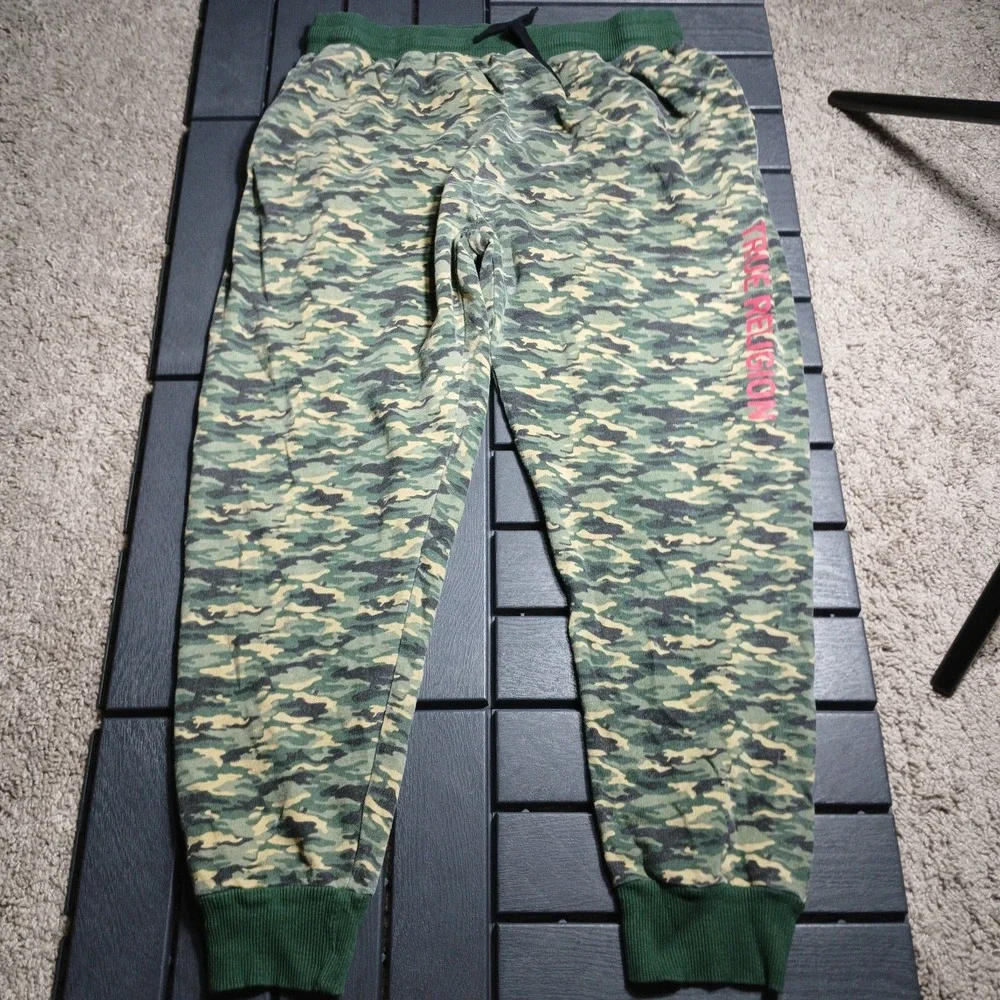 True Religion Camo Loungewear Mens M‎ Athleisure Jogger Sweat Pants 28-31 PC74