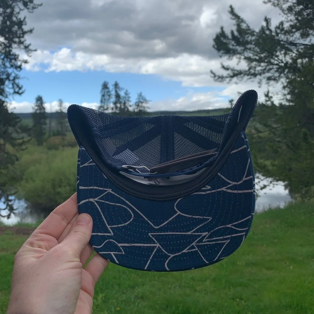 NWT Patagonia Kids Trucker Hat - Blue Geometric