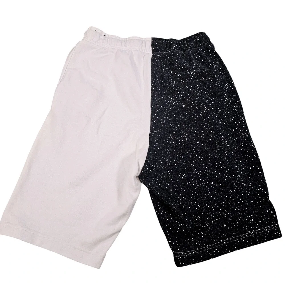 Jordan Jumpman Classics Fleece‎ Shorts Mens Medium White Black Split CK2854-100