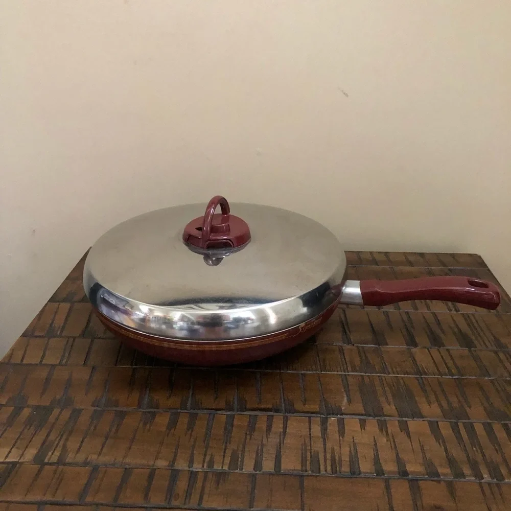 Vintage Signature T-FAL RESISTAL Sauté/Fry‎ Pan with Lid