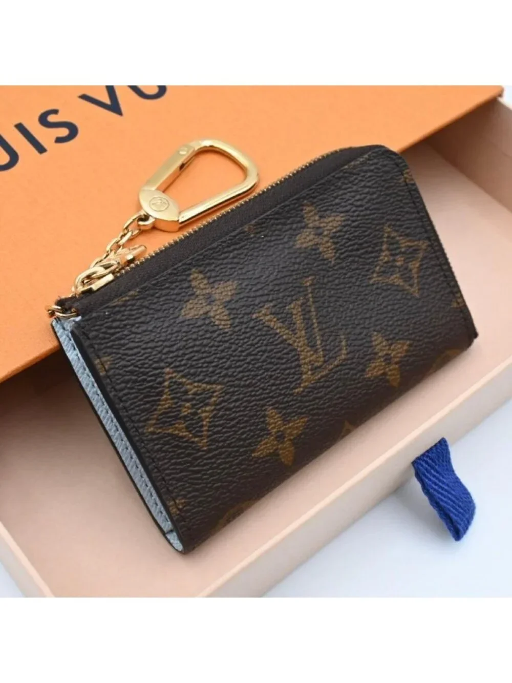 Louis Vuitton Monogram Porte Cles Noah Coin Case Key Brown