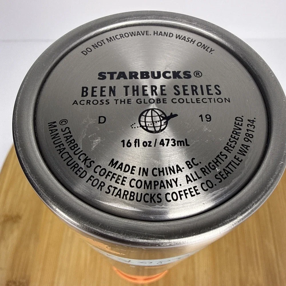 Starbucks‎ TEXAS Travel Tumbler Mug Stainless Steel 16oz Been There 2021 Orange