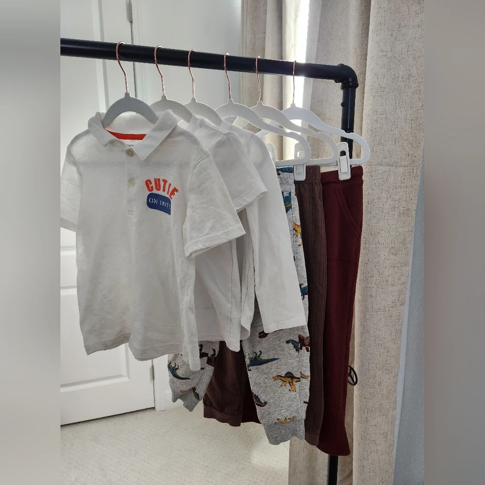 Bundle Lot Boy Size 4T Clothing Items, Tops, Sweatshirts, Pants - 6‎ Total
