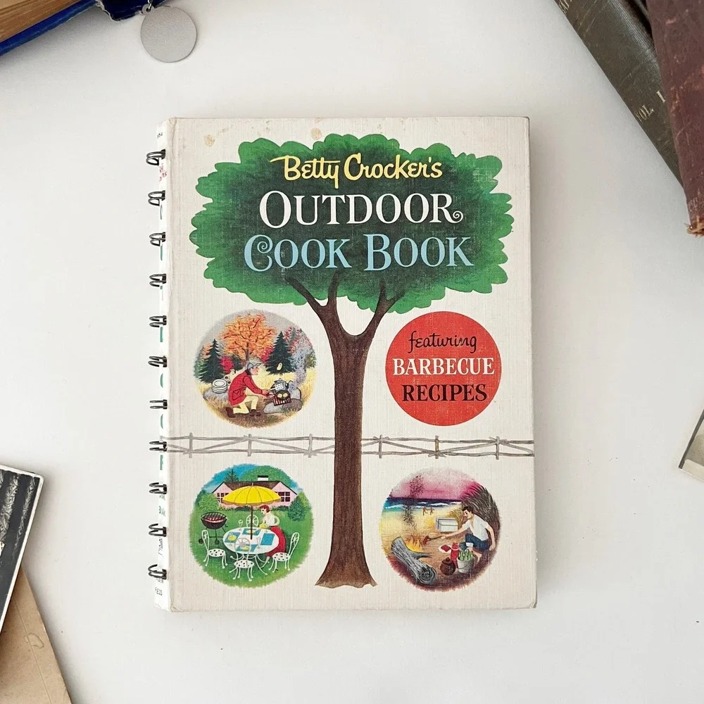 Betty Crocker Outdoor Cook Book Multi Color 1961 First Edition Spiral Bound‎
