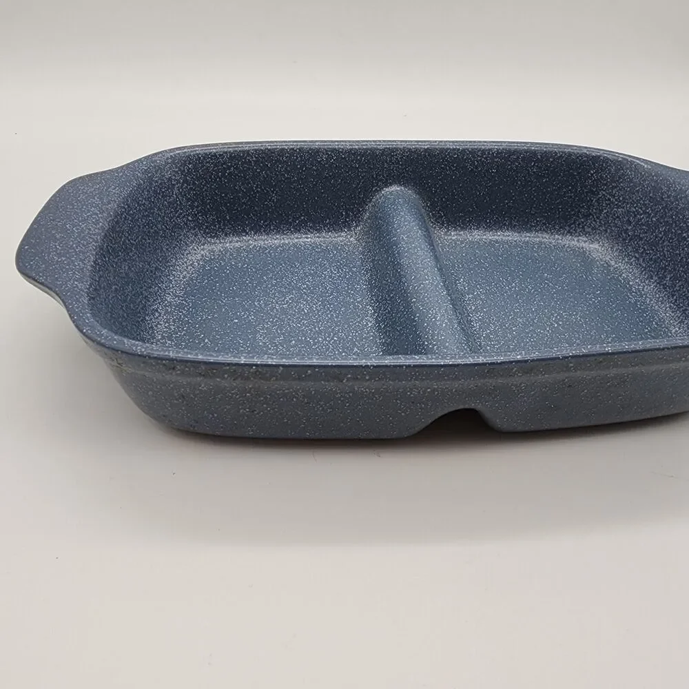Azul dish speckled gently