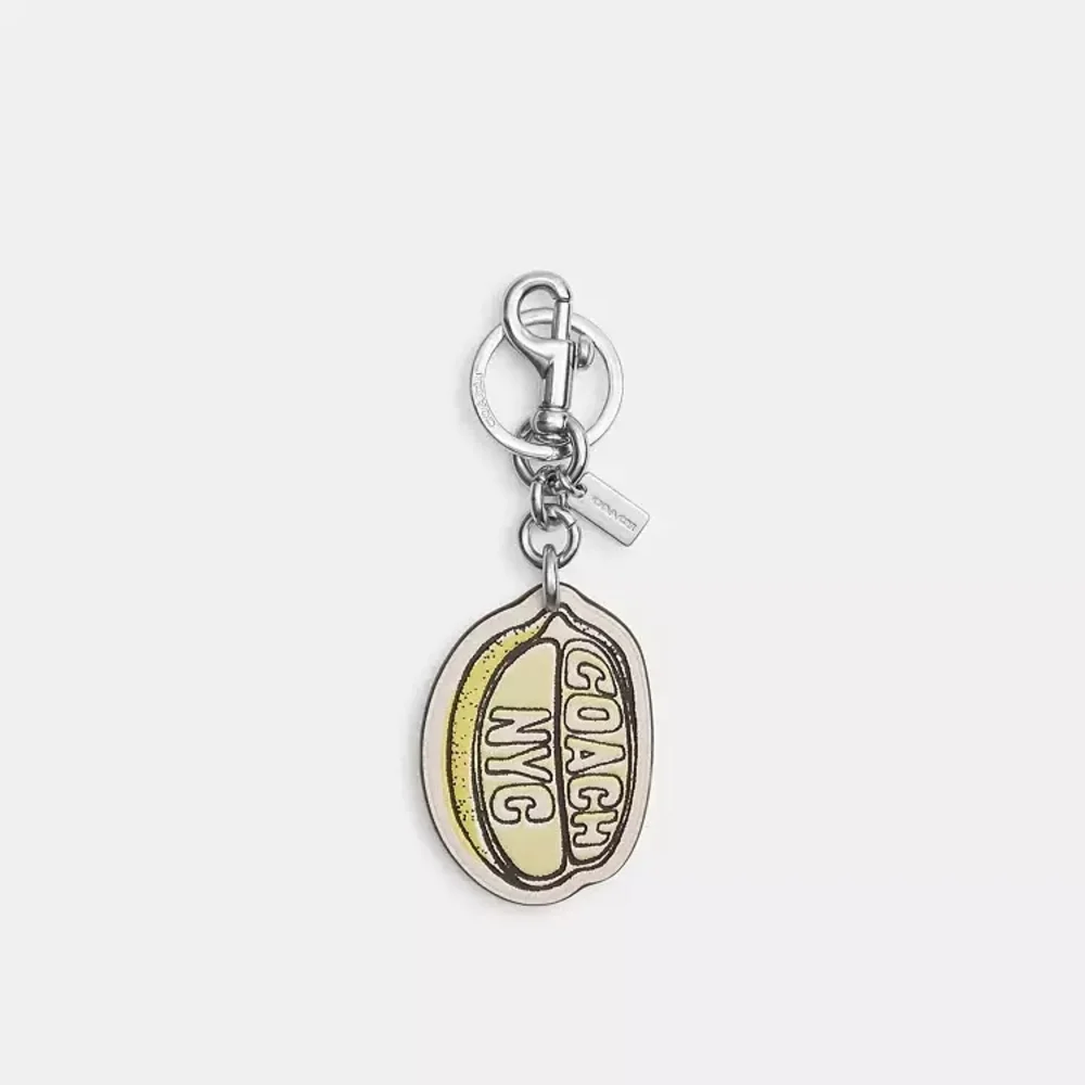 COACH Yellow NYC Keychain Charm