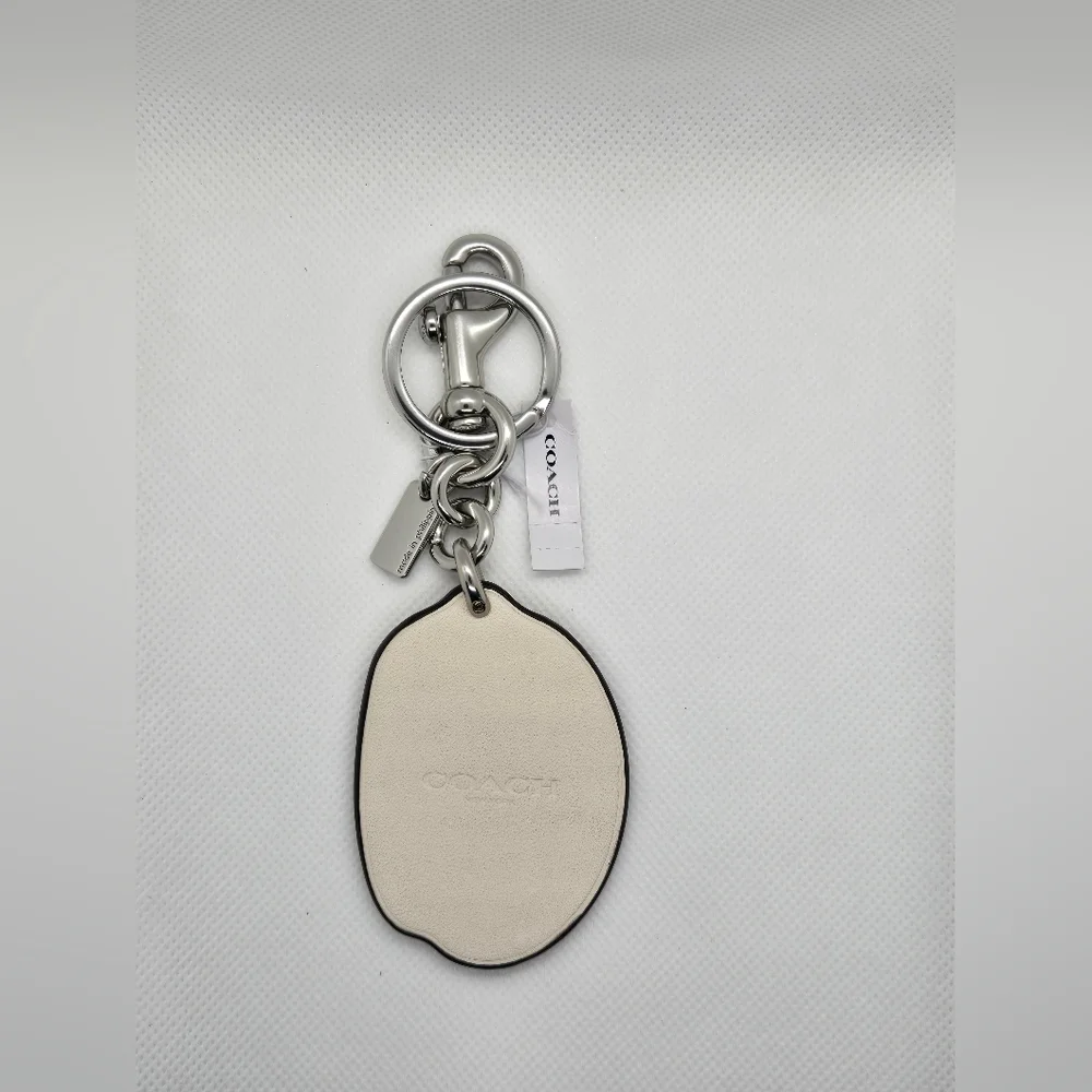 COACH Yellow NYC Keychain Charm