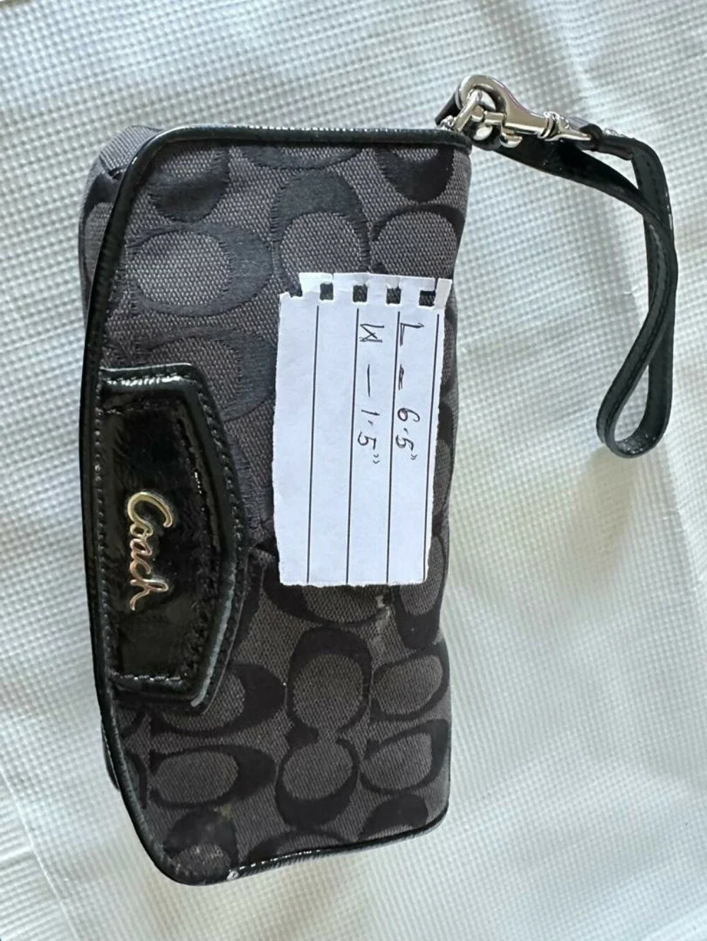 Coach black signature