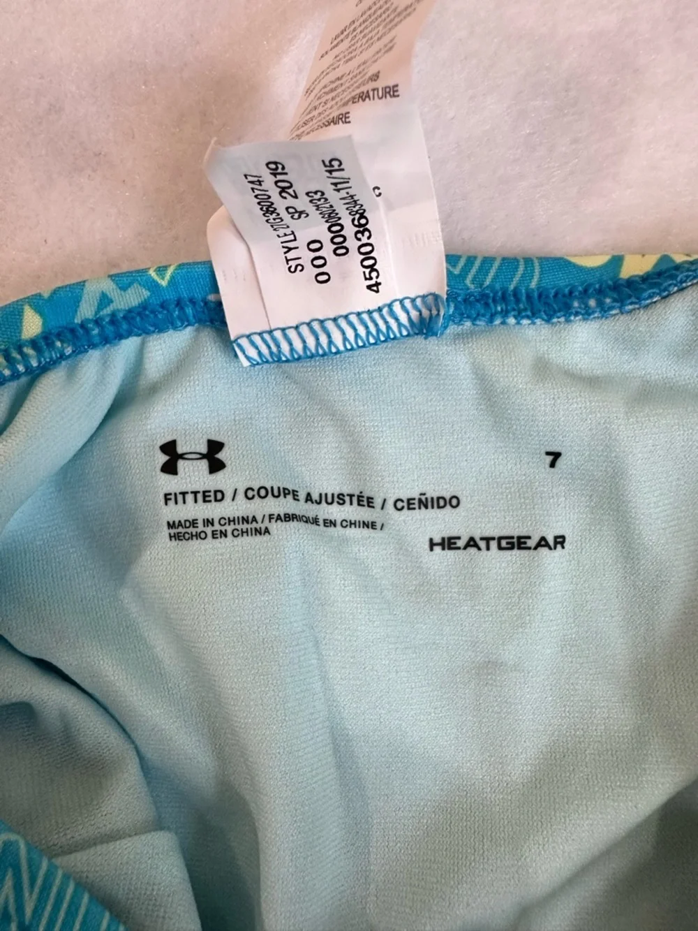 Under Armour teal blue