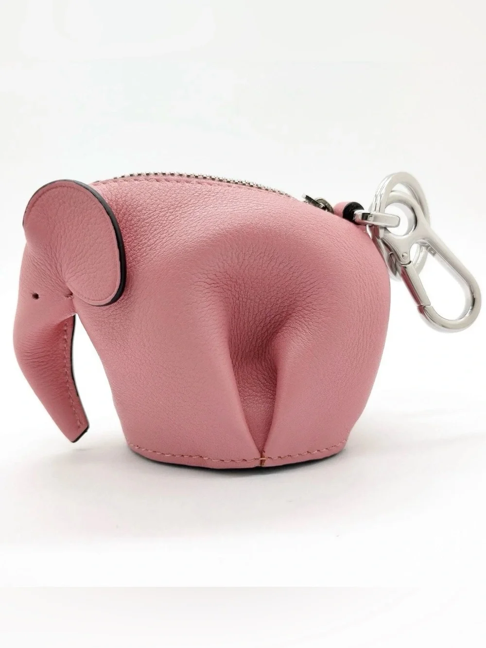 ✨🛍️ Loewe Pink Leather Elephant Coin Pouch Bag Charm