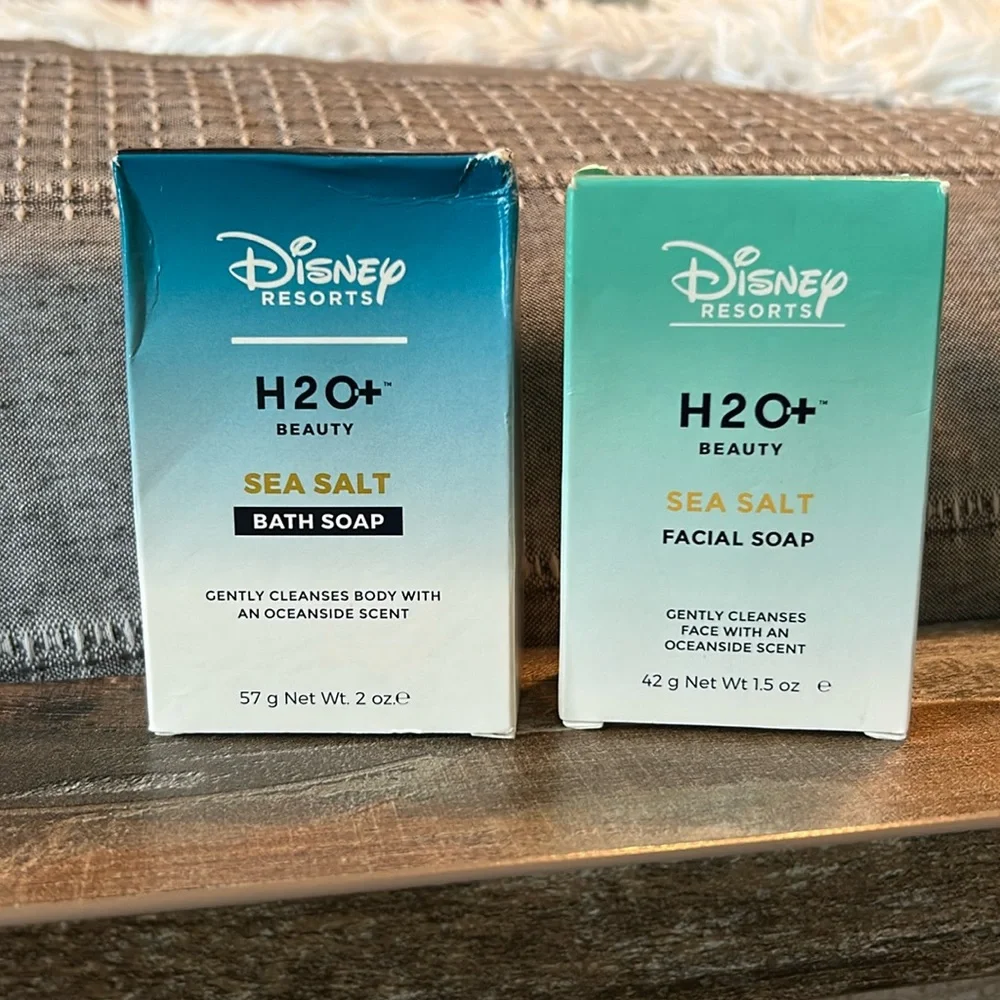 🩶5/$30 Disney H2O+ Sea Salt Bath and Facial Soap Set