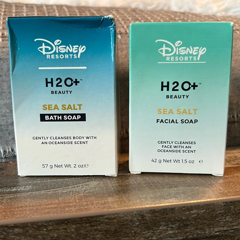 🩶5/$30 Disney H2O+ Sea Salt Bath and Facial Soap Set