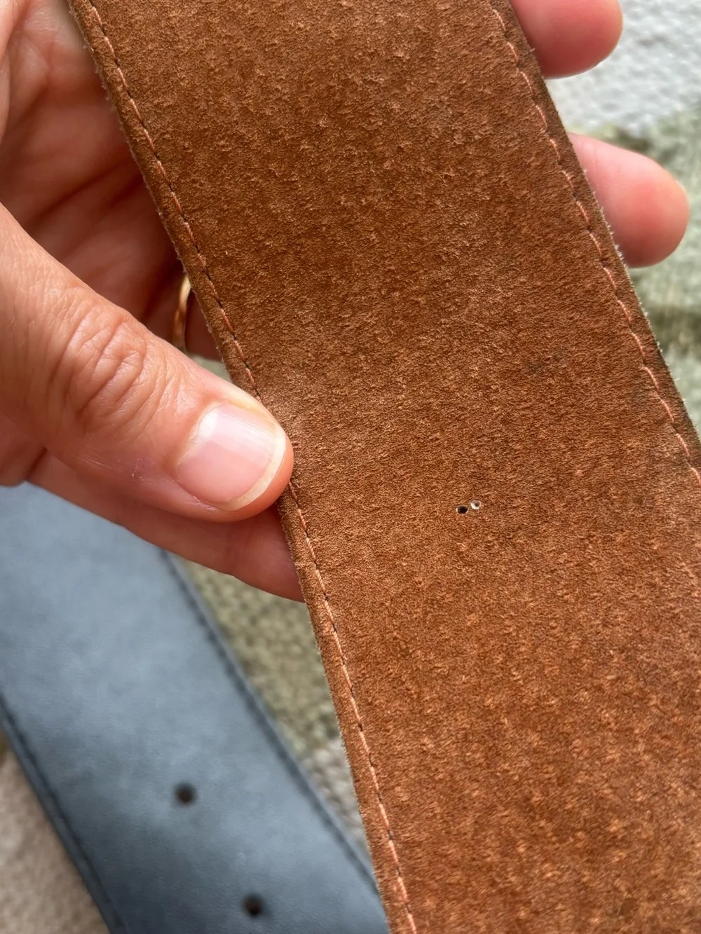 Vintage suede belt