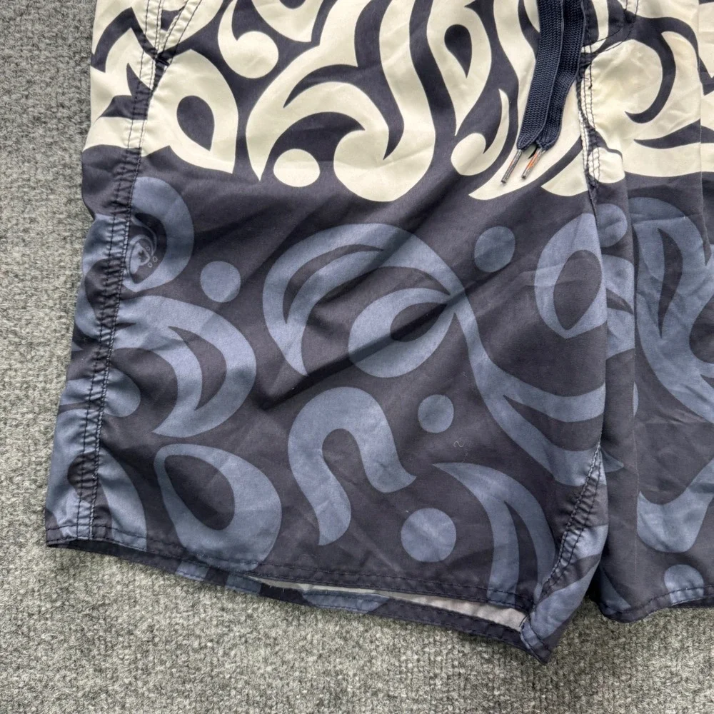 Quiksilver Edition Swim Trunks Mens Medium Navy Blue 7.5